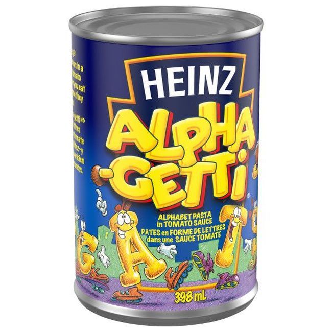 Heinz Alphagetti Pasta In Tomato Sauce, 398 Ml -- 24 Per Case