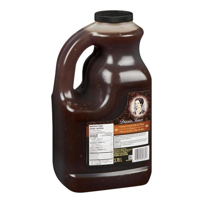 Diana Sauce Barbecue Au Miel Et À L'ail Pour Côtes Et Ailes, 3,78 L -- 2 Par Caisse