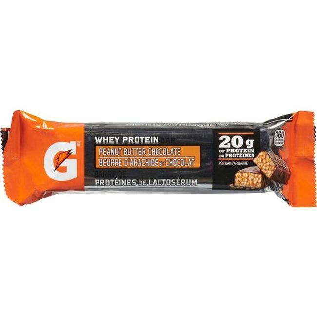 Gatorade Peanut Butter/chocolate Whey Protein Bar, 80 G -- 48 Per Case