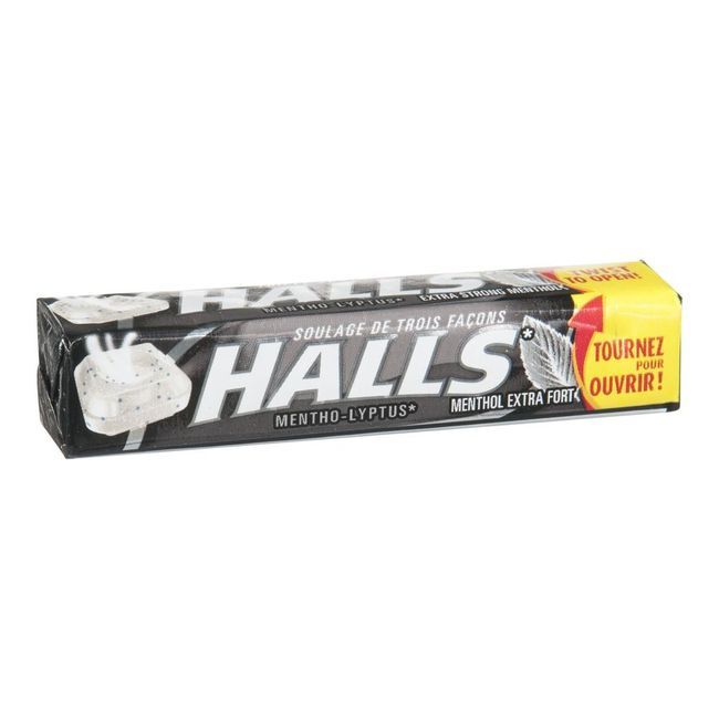 Halls Extra Strong Mentho-lyptus Cough Drops, 9 Count -- 480 Per Case