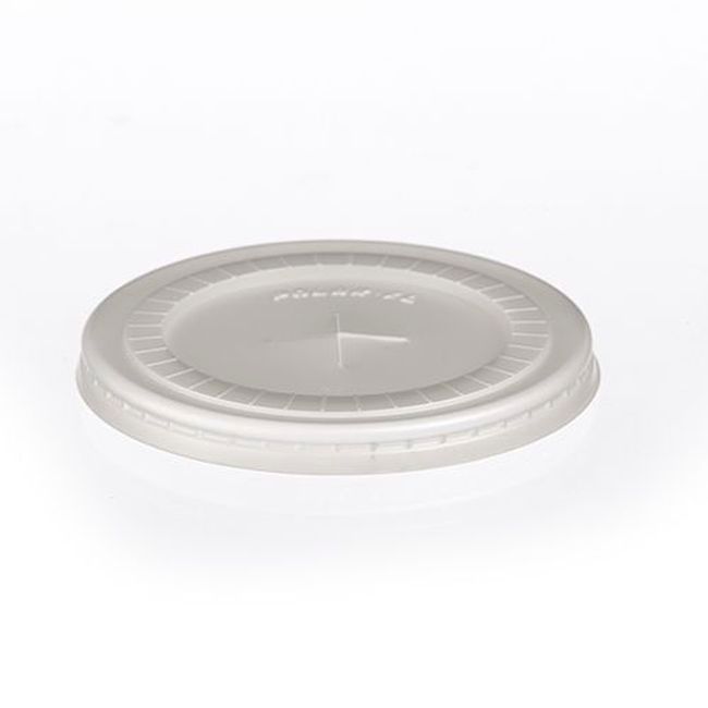 Polar Pak Couvercle Plat Xln En Polystyrène Avec Fente Pour Paille Pour Gobelet Série E -- 1 000 Par Boîte
