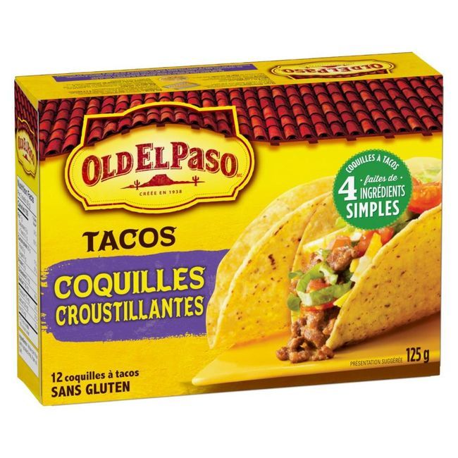 Old El Paso Coquilles À Tacos, 125 G -- 12 Par Boîte
