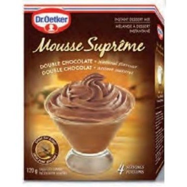 Dr. Oetker Double Chocolate Mousse Supreme Mix, 120 G -- 12 Per Case