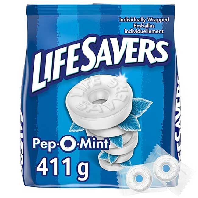 Life Savers Pep O Mint Candy, 411.1 G -- 4 Per Case