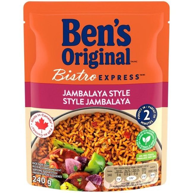 Ben's Original Bistro Express Jambalaya Style Rice, 240 G -- 12 Per Case