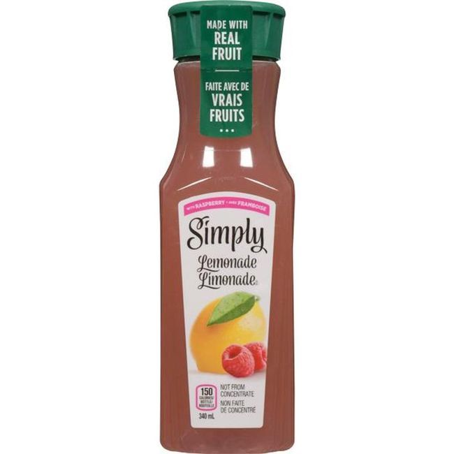 Simply Lemonade Raspberry Juice, 340 Ml -- 12 Per Case