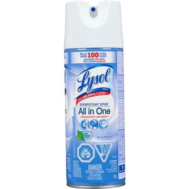 Lysol Spray Désinfectant Au Parfum Printanier, 350 G -- 12 Par Boîte
