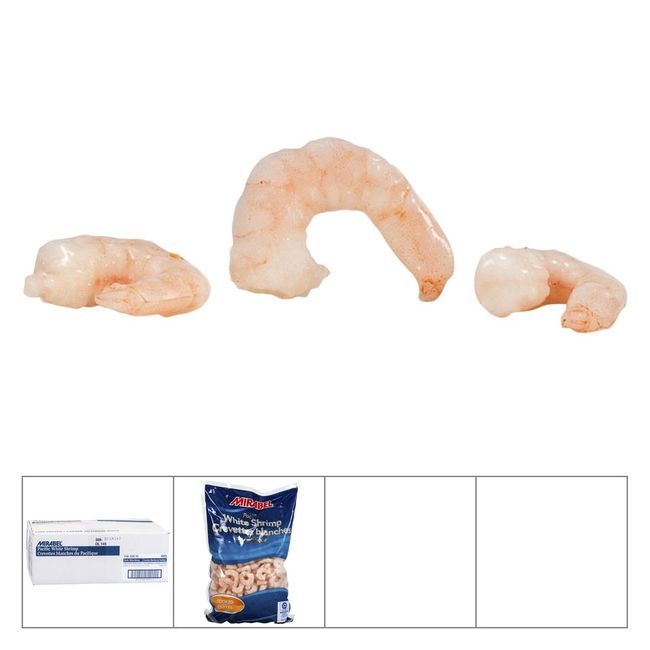 Mirabel Crevettes Blanches Du Pacifique Cuites Sans Queue, 907 G -- 5 Par Boîte