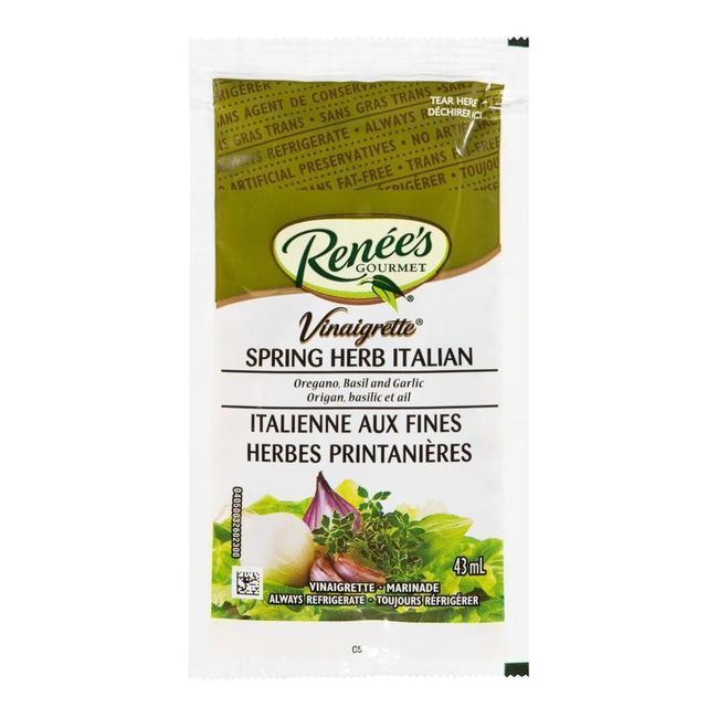 Renee's Vinaigrette À L'ail Et Aux Fines Herbes Printanières - Format Portionné, 45 Ml -- 120 Par Boîte