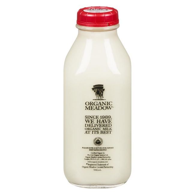 Organic Meadow Organic Milk 3.8 Percent M.f., 946 Ml -- 12 Per Case