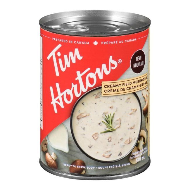 Tim Hortons Mushroom Cream Soup, 540 Ml -- 12 Per Case