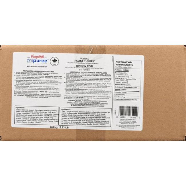 Trepuree Purée De Dinde Rôtie, De Courge, De Pommes De Terre Et D'herbes, 250 G -- 24 Par Boîte