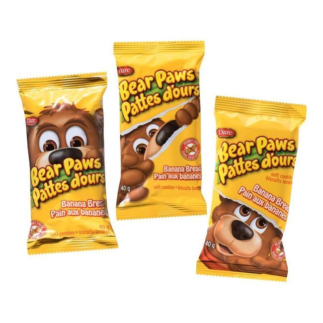 Dare Biscuits Au Pain Aux Bananes Bear Paws, 240 G -- 12 Par Boîte
