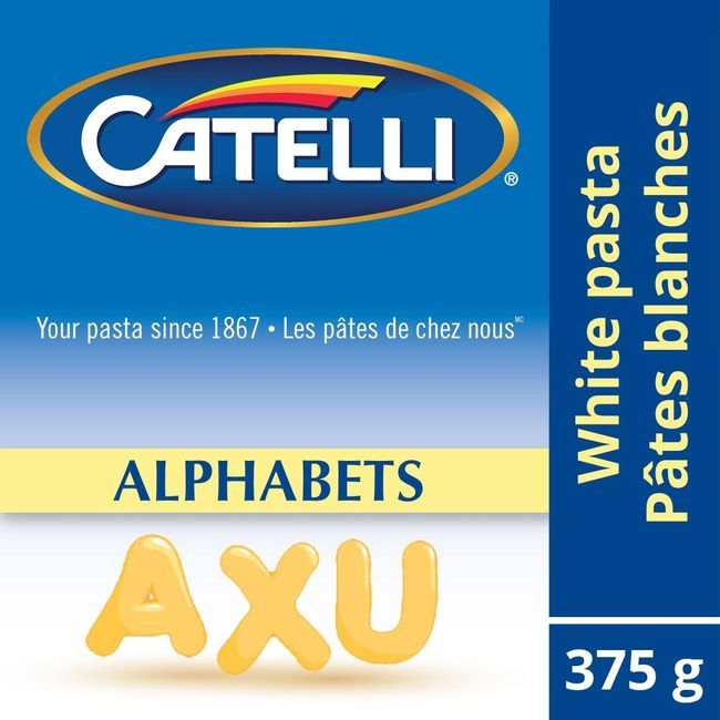 Catelli White Alphabets Pasta, 375 G -- 12 Per Case