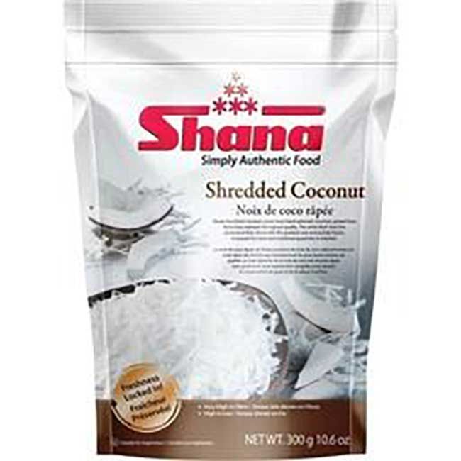 Shana Frozen Foods Noix De Coco Râpée, 300 G -- 12 Par Boîte