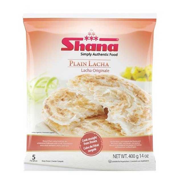 Shana Frozen Foods Plain Lacha Paratha, 400 G -- 12 Per Case