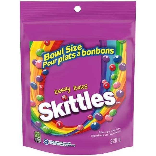 Skittles Berry Gummy Candy - Mega Pack, 320 G -- 15 Per Case