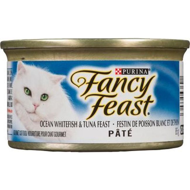 Fancy Feast Ocean Whitefish/tuna Feast Wet Cat Food - Tin, 85 G -- 24 Per Case