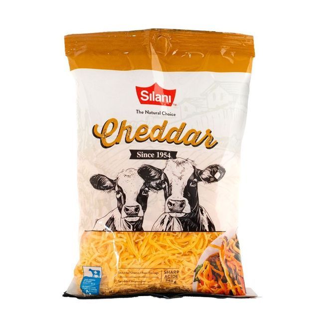 Silani Cheddar Shredded Cheese, 340 G -- 5 Per Case