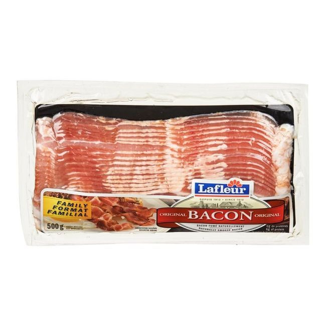 Lafleur Original Smoked Bacon, 500 G -- 24 Per Case