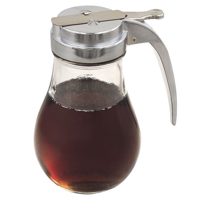 Browne 14 Oz Glass Syrup Dispenser, Set Of 4