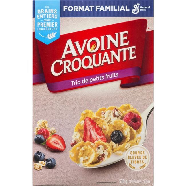 Avoine Croquante Triple Berry Oatmeal Crisp, 570 G -- 8 Per Case