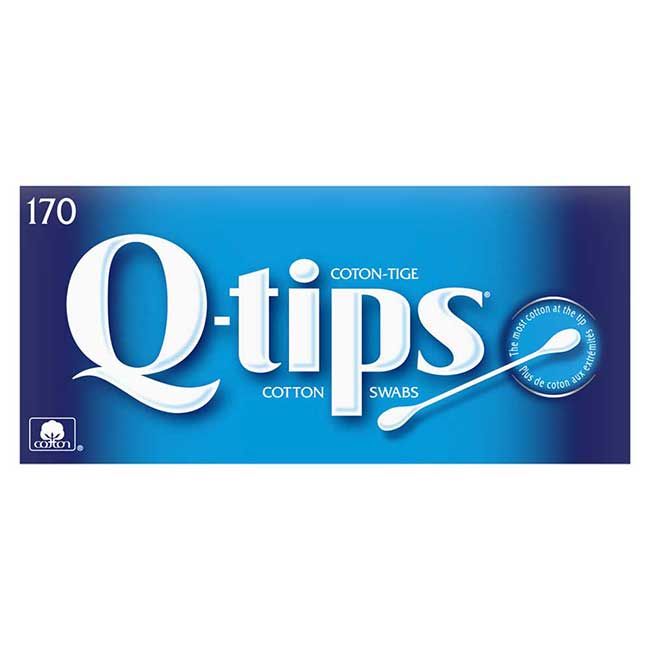 Q-tips Cotton Swab, 170 Count -- 72 Per Case
