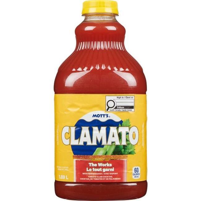 Clamato Cocktail De Jus De Tomate Et De Palourde, 1,89 L -- 8 Par Caisse