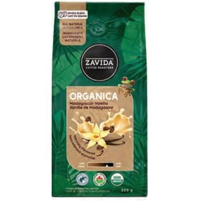 Zavida Organica Madagascar Vanilla Whole Bean Coffee, 300 G -- 6 Per Case