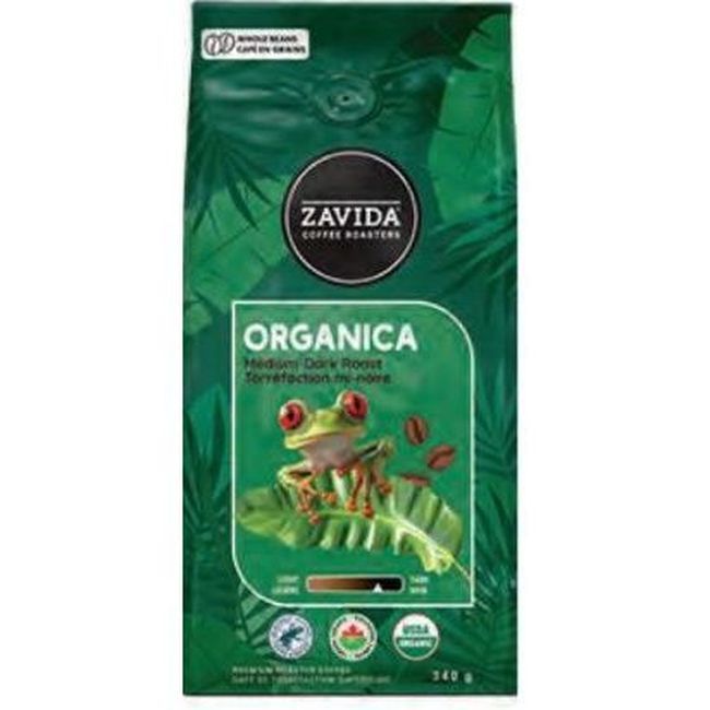 Zavida Organica Medium-dark Roast Whole Bean Coffee, 340 G -- 6 Per Case