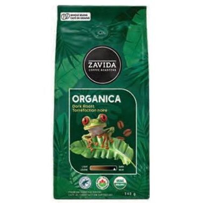 Zavida Organica Dark Roast Whole Bean Coffee, 340 G -- 6 Per Case
