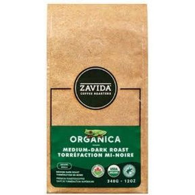 Zavida Organic Ground Coffee, 340 G -- 6 Per Case