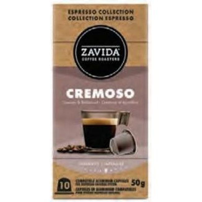 Zavida 5 G Cafe Espresso Cremoso Capsules, 10 Count -- 6 Per Case
