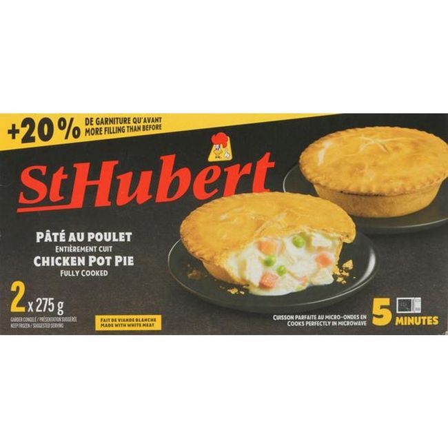 St Hubert Tourte Au Poulet, 275 G -- 18 Par Boîte