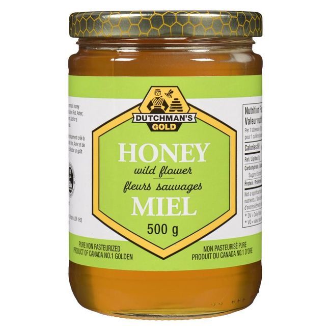 Dutchman's Gold Wild Flower Pure Liquid Honey, 500 G -- 12 Per Case