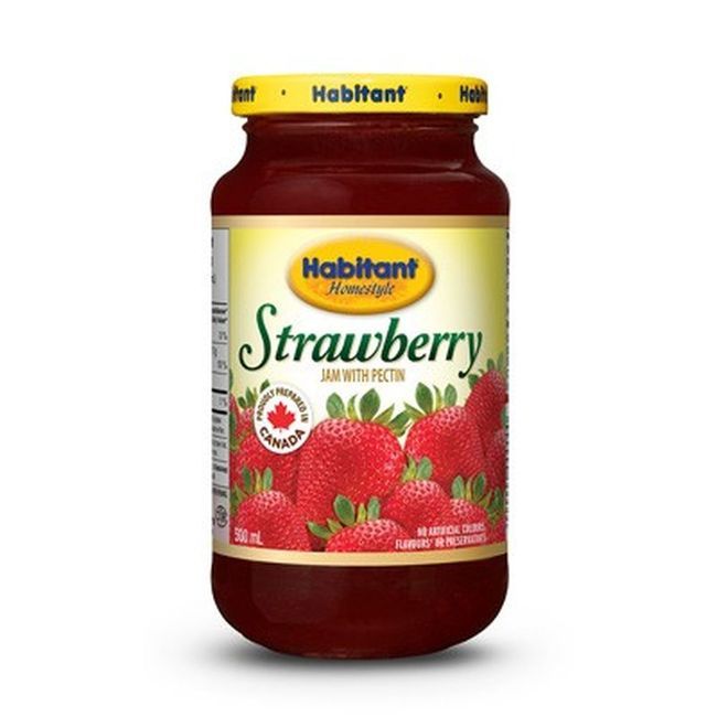Habitant Strawberry Jam With Pectin, 500 Ml -- 12 Per Case