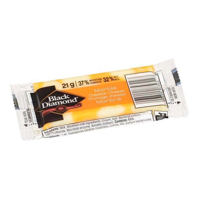 Black Diamond Fromage Cheddar Marbré, 21 G -- 100 Par Boîte
