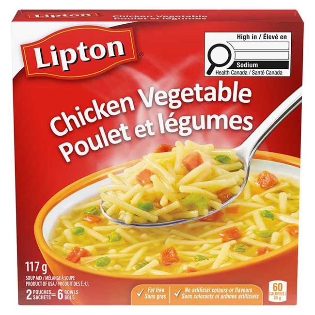Lipton Chicken Vegetable Mix, 117 G -- 24 Per Case