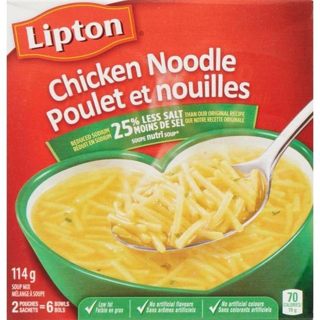 Lipton Chicken Noodle Soup, 115 G -- 24 Per Case