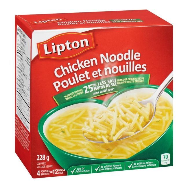 Lipton Nutri Soup Chicken Noodle Soup Mix, 228 G -- 16 Per Case