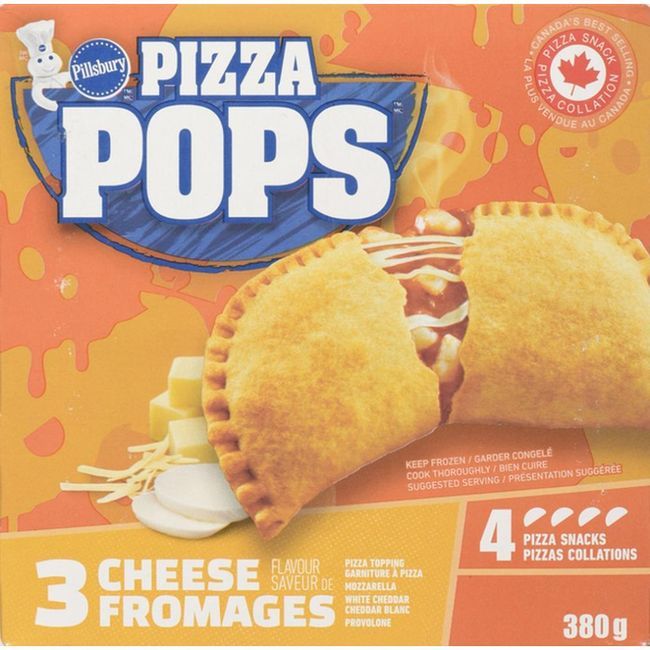 Pillsbury Pizza Pops 3 Fromages, 380 G -- 12 Par Boîte