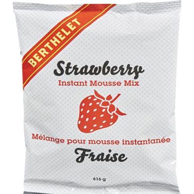 Berthelet Strawberry Instant Mousse Mix, 616 G -- 4 Per Case