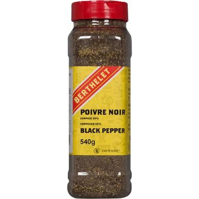 Berthelet Poivre Noir Composé, 540 G -- 6 Par Boîte