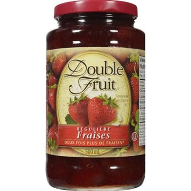Double Fruit Tartinade De Fruits Aux Fraises Régulière, 500 Ml -- 12 Par Boîte