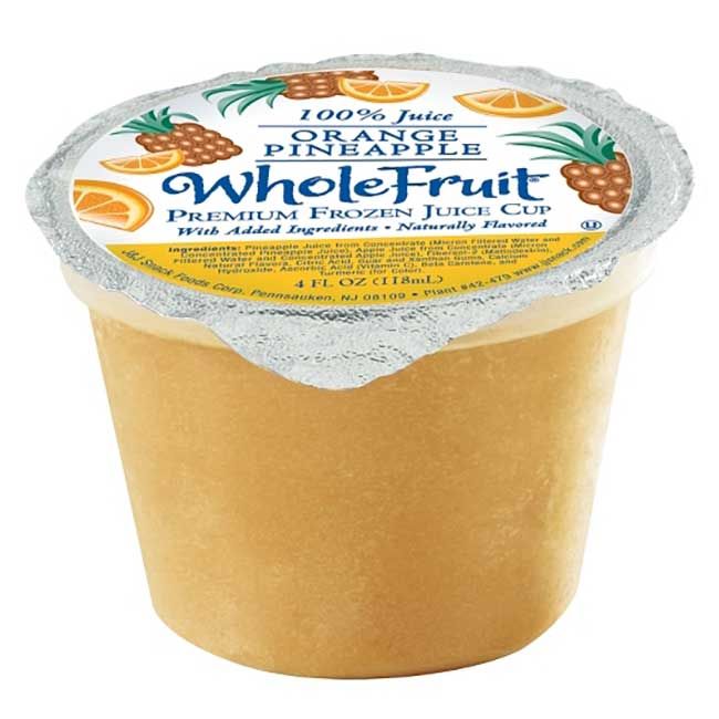 Whole Fruit Jus D'orange Et D'ananas De Qualité Supérieure À 100 % En Tasse, 4,4 Oz -- 96 Par Caisse