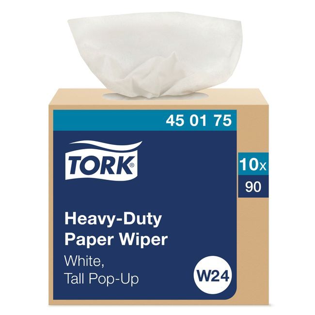 Tork W24 Heavy-duty White Industrial Paper Wiper, 16.3 In -- 900 Per Case