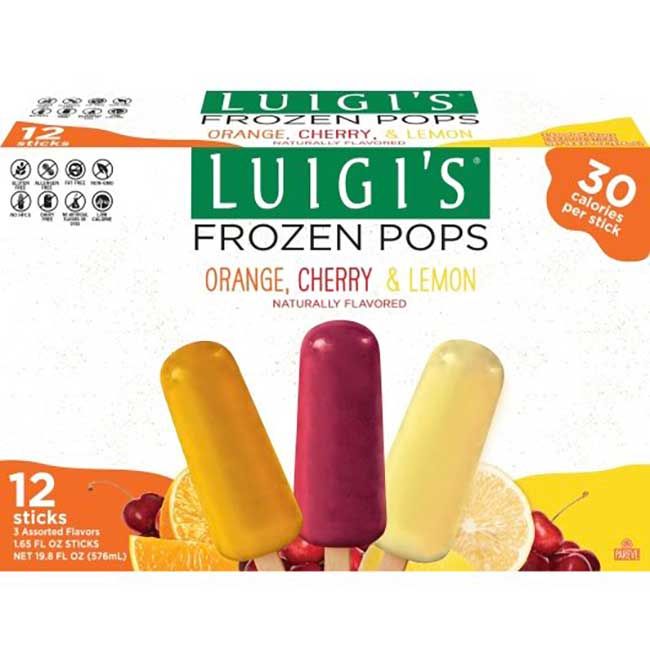 Luigi Orange Cherry And Lemon Frozen Pops, 19.8 Oz -- 9 Per Case