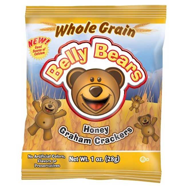 Readi-bake Belly Bears 51 Percent Whole Grain Honey Graham Cracker, 1 Oz -- 200 Per Case