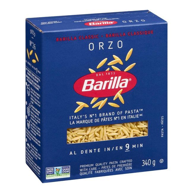 Barilla Pâtes Orzo, 340 G -- 16 Par Caisse