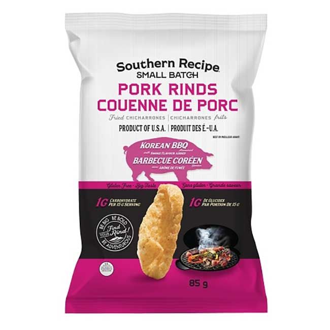 Southern Recipe Korean Kimchi Bbq Pork Rinds, 85 G -- 15 Per Case